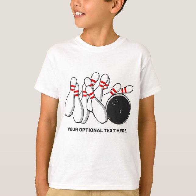 Anpassat namn och Strejka för textdelning T Shirt (Framsida)