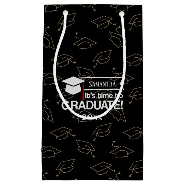 Anpassat namn och Studenten liten presentsäck för  (Framsidan)