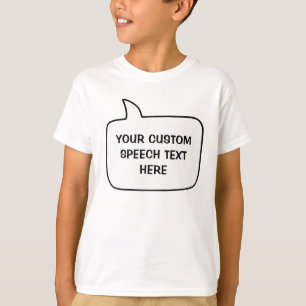 Anpassat namn och Tal-bubbla T Shirt