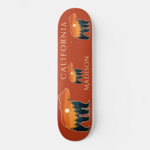Anpassat namn och text Bläddra skogen Mini Skateboard Bräda 18,5 Cm