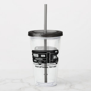 Anpassat namn och text Camper Van tumblers Take Away Mugg