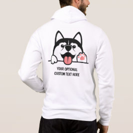 Anpassat namn och text Cute Siberian husky T Shirt