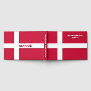 Anpassat namn och text, Danmark, Flagga Gästböcker