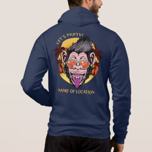 Anpassat namn och text för Beach Monkey T Shirt