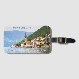 Anpassat namn och text Montenegro Bagagebricka
