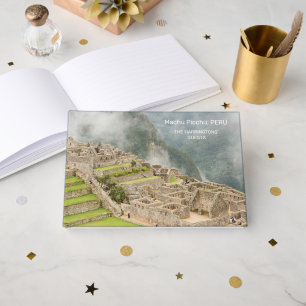 Anpassat namn och text Peru Machu Picchu Gästböcker