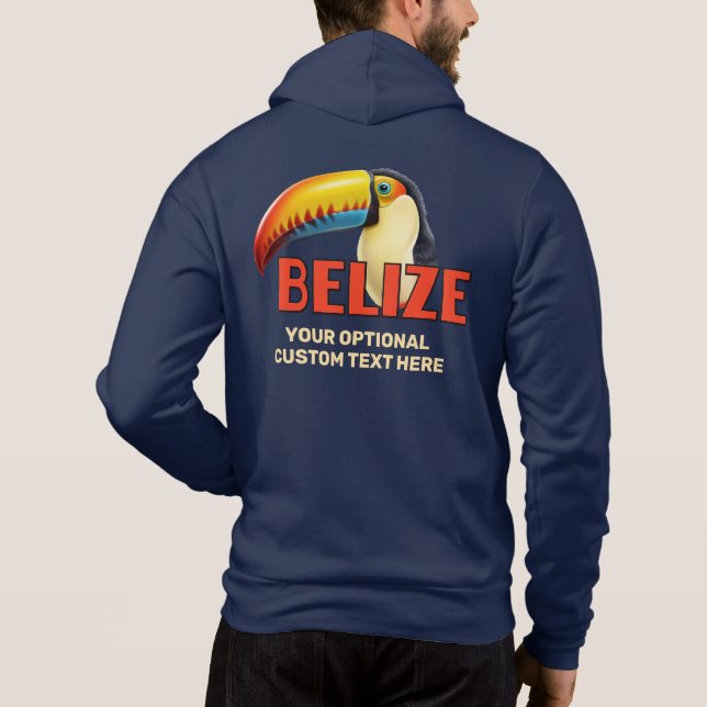 Anpassat namn och textBELIZE Toucan T Shirt (Baksida)