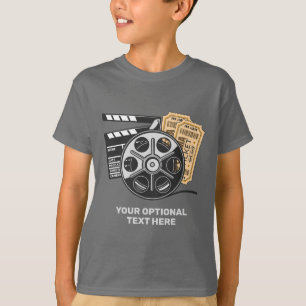Anpassat namn och textfilm t shirt