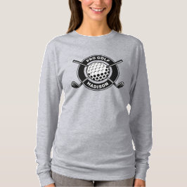 Anpassat namn och textgolf t shirt