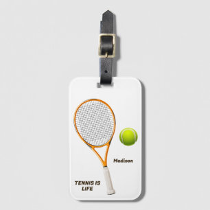 Anpassat namn och texttennis bagagebricka