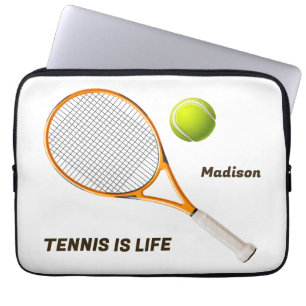Anpassat namn och texttennis laptop fodral