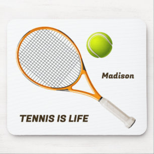 Anpassat namn och texttennis musmatta