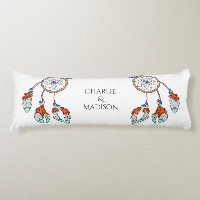 Anpassat namn på drömmarchkarbrödkudde kroppskudde (Framsidan)