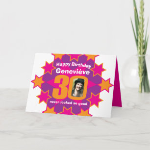 Anpassat namn på foto för Grattis på födelsedagen  Kort