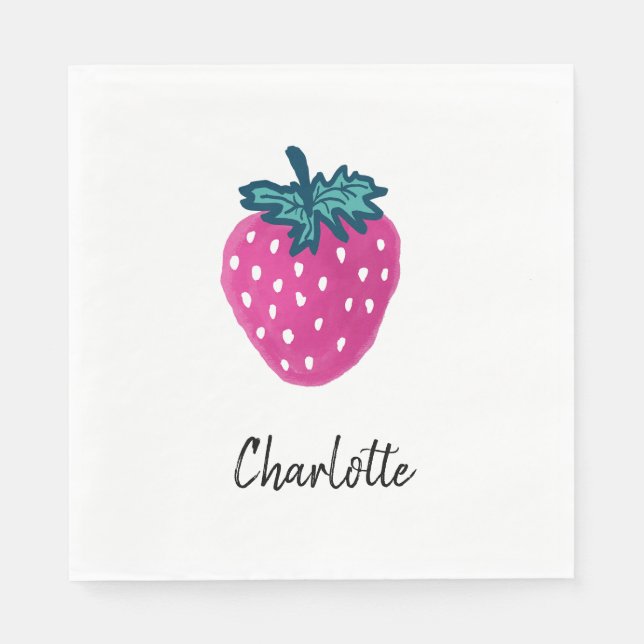 Anpassat namn på frukt i potatis pappersservett (Framsidan)