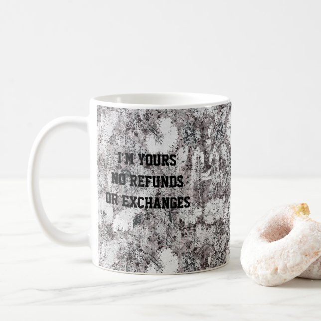 Anpassat namn på Gift för henne eller honom Kaffemugg (Med munk)