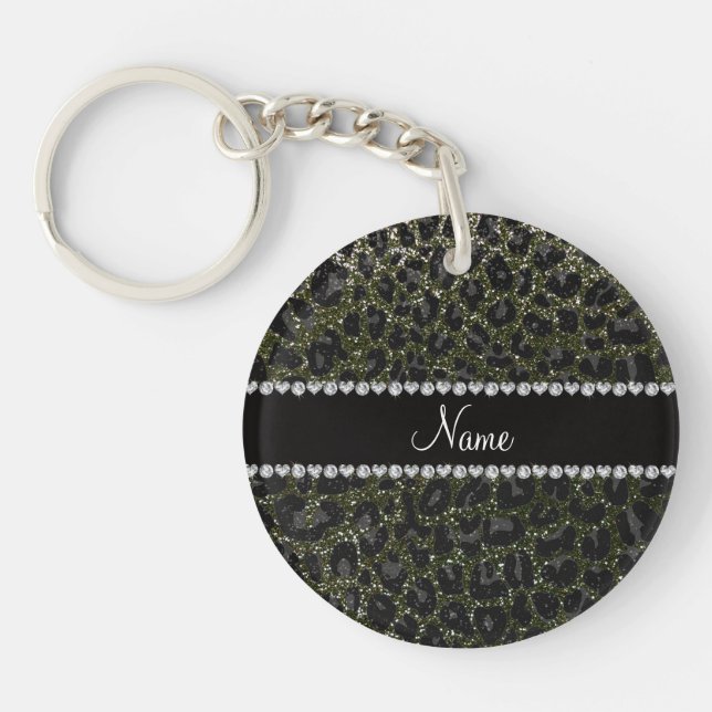 Anpassat namn på grönten glitter leopard (Framsidan)