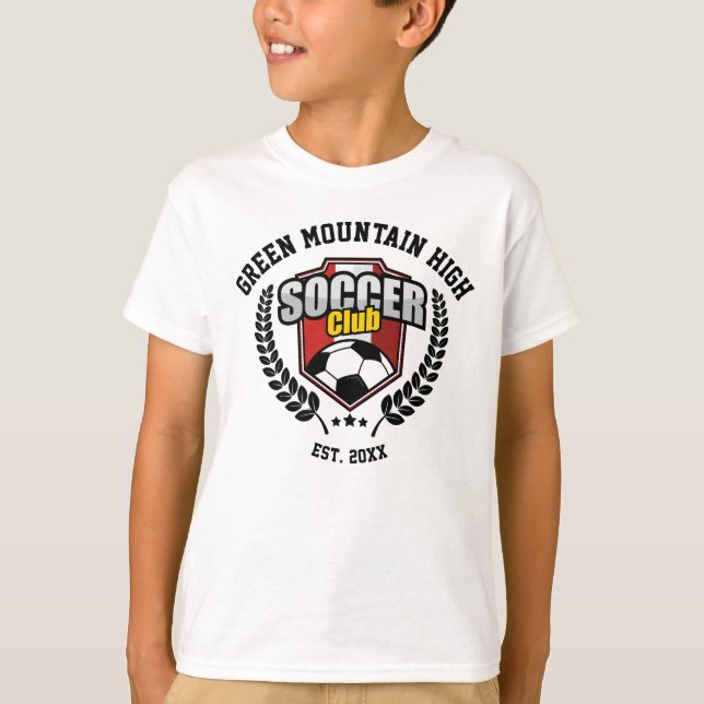 Anpassat namn på Klubben Skola eller organisations T Shirt (Framsida)