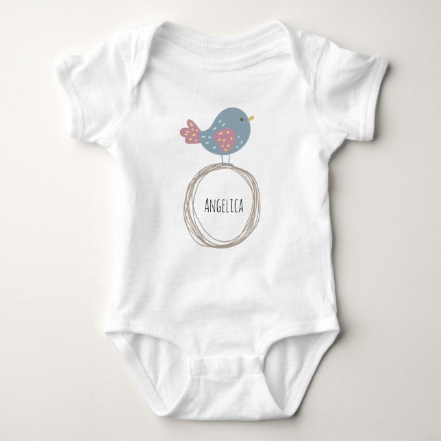 Anpassat namn på nödfågel t shirt (Framsida)