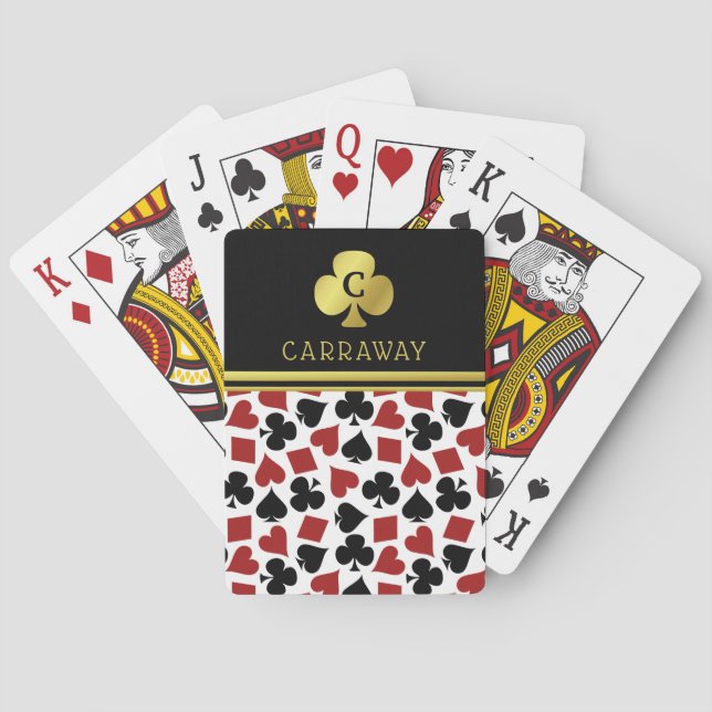 Anpassat namn på Poker Player Spelare Casino Card  Spel Kort (Baksidan)
