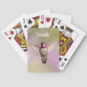 Anpassat namn på Rosa och Lila av människan Casinokort