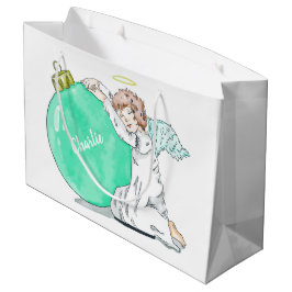 Anpassat namn på stor presentsäck för julgel