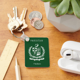 Anpassat namn Pakistan Nyckelring