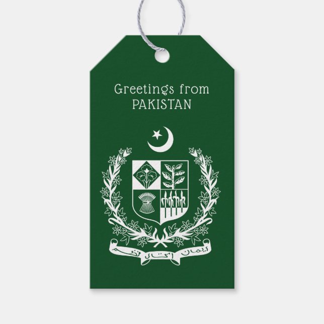 Anpassat namn Pakistan Presentetikett (Framsidan)