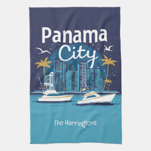 Anpassat namn Panama City Kökshandduk