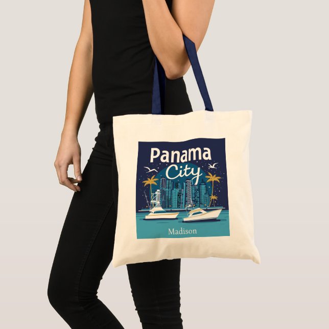 Anpassat namn Panama City Tygkasse (Framsida (produkt))