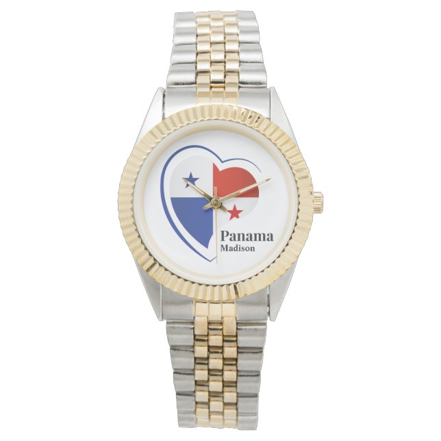Anpassat namn Panama Kärlek Armbandsur (Framsida)