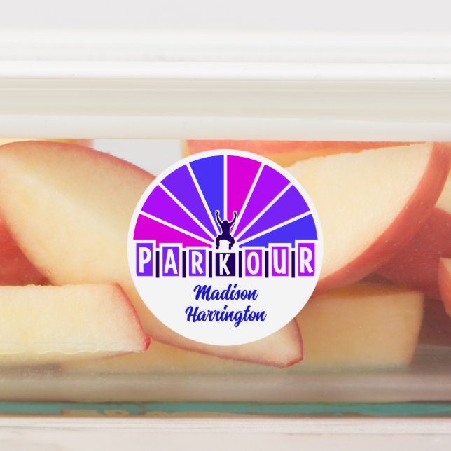 Anpassat namn PARKOUR Klistermärke (Påsatt)