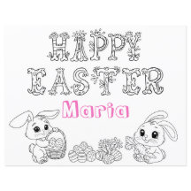 Anpassat namn Påsk färgningsaktivitet Lakan