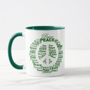 Anpassat namn Peace mugg