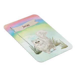 Anpassat namn Persian Cat Pet Magnet