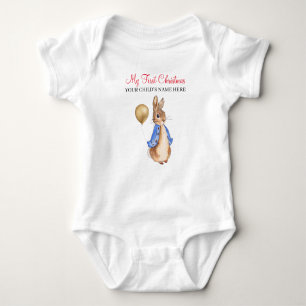 Anpassat namn Peter Rabbit Min första jul T Shirt