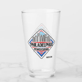 Anpassat namn Philadelphia Pennsylvania Glaskopp