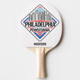Anpassat namn Philadelphia Pennsylvania Pingisracket