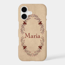 Anpassat namn Pip Berry Hearts iPhone X Fodral
