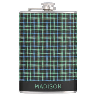 Anpassat namn Plaid / Tartan-mönster Fickplunta