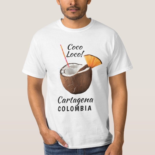 Anpassat Namn & Plats Coco Loco T Shirt (Framsida)