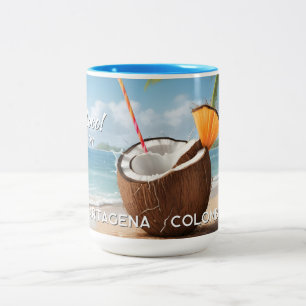 Anpassat Namn & Plats Coco Loco Två-Tonad Mugg