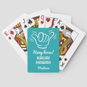 Anpassat namn, plats och Färg Shaka Casinokort