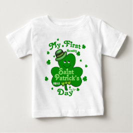 Anpassat namn Pojke först St. Patrick's Day T Shirt