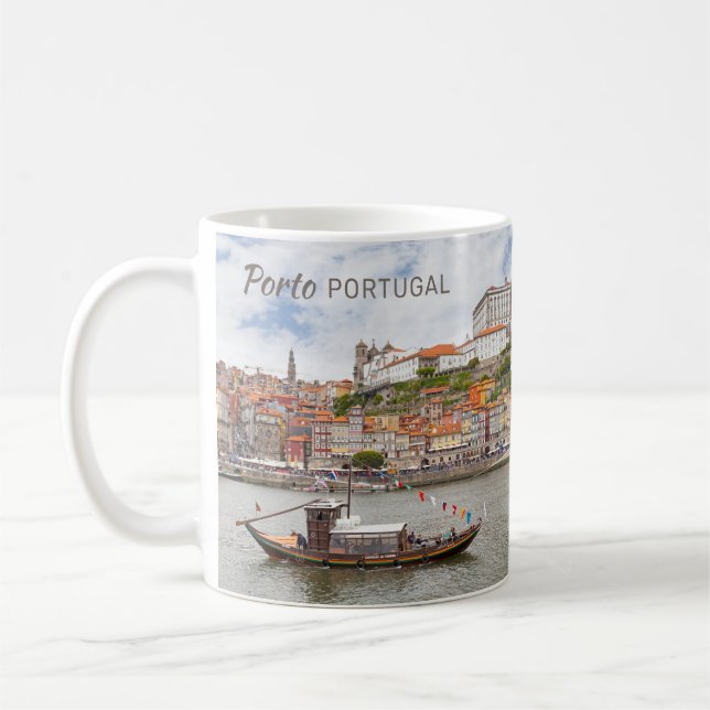 Anpassat namn Porto Portugal Kaffemugg (Vänster)