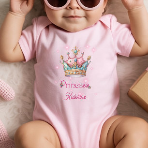 Anpassat namn prinsesskrona t shirt