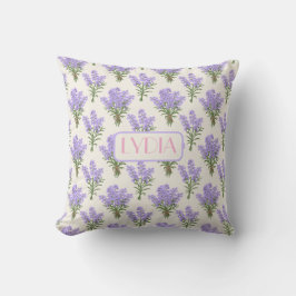 Anpassat namn Provence Lavender Dekorativ kudde