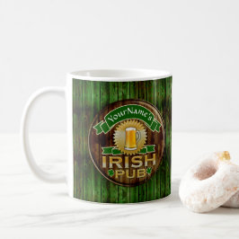 Anpassat namn Pub Irish Pub Sign St patricks day Kaffemugg