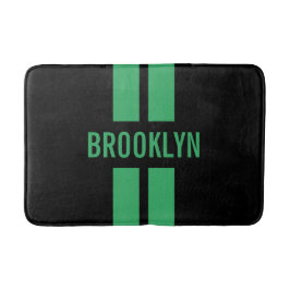 Anpassat namn Racing Fan Race Dubbla Ränder Klassi Badrumsmatta