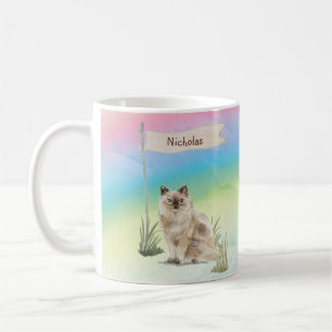 Anpassat namn Ragdoll Cat Pet Kaffemugg